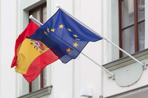 bandera Europa y España