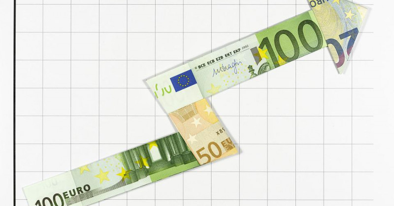 Gráfico de crecimiento en forma de euro